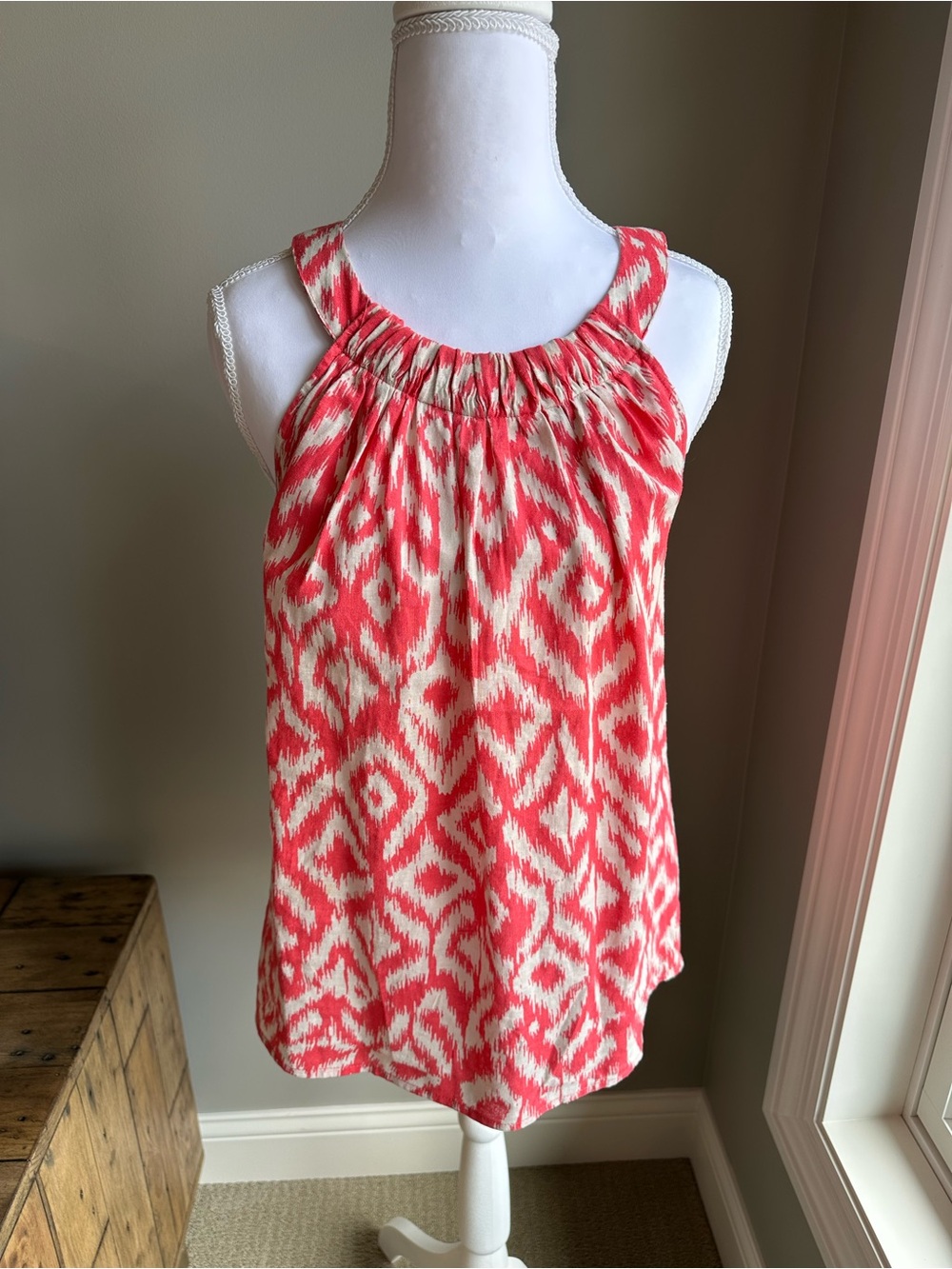 Marisa Christina Ladies Womens Sleeveless Tank Coral Cream SMALL